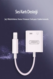 Qpen OT46 Tak Çalıştır Lightning to 2in1 Type-C ve Aux Dönüştürücü thumbnail 6