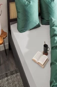 3 Adet Düz Pamuklu Tek Kişilik 80 x 200 + 30 cm Lastikli Penye Çarşaf - 10