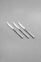 Nehir fiesta saten mat çatal kaşık bıçak takımı seti - 72 prç.kaşık seti - 6