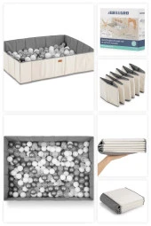 Wellgro Katlanır Top Havuzu 150 Toplu, Ekru thumbnail 1