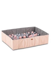 Wellgro Katlanır Dikdörtgen Top Havuzu 150 Toplu, Pembe thumbnail 3