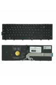 Dell ile Uyumlu Inspiron 17-5000, 17-5759, 17-5755, 17-5758 Notebook Klavye Işıklı Siyah TR - 1