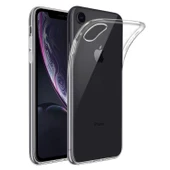 İPhone XR  Kamera Korumalı Silikon Kılıf Şeffaf - 1