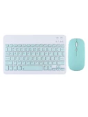 Apple iPad Pro 5. Nesil 12.9" Uyumlu Kablosuz Bluetooth Şarj Edilebilir Mini Q Klavye Mouse Seti - 1