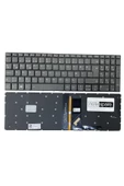 Lenovo ile Uyumlu IdeaPad L3-15ITL6 82HL009KTX017 Klavye Işıklı Füme TR Power Tuşsuz Versiyon - 1