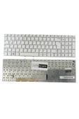 Samsung ile Uyumlu NP300E5C-U06TR, NP300E5C-U07TR, NP300E5X-A01TR Notebook Klavye Beyaz TR - 1