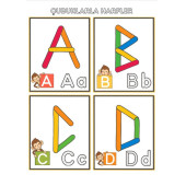 Okul Öncesi Çubuklarla Eğitim Seti (Alfabe-Sayılar-Şekiller) - 2