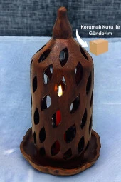 Fırınlanmış Toprak Şamdan Mumlukkk - 1