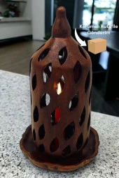 Fırınlanmış Toprak Şamdan Mumlukkk - 3