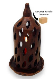 Fırınlanmış Toprak Şamdan Mumlukkk - 5
