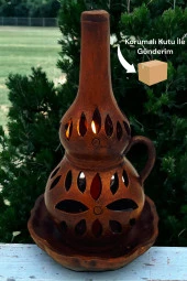 Fırınlanmış Toprak Şamdan Mumluk - 2