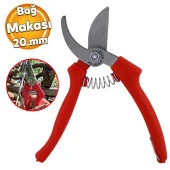 Dal Budama Kesme Bağ Makas Bahçe Bitki Çiçek Gül Ağaç Üzüm Filiz Çubuk Çıbık Bıçkı Makası 20 mm thumbnail 1