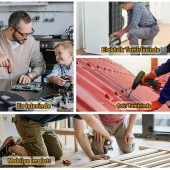 Trapez Çatı Vidası 4.8x19 mm Paket 100 ADET Matkap Uçlu Sac Akıllı Vida Çatı Panel Metal Ağaç Vidası - 5