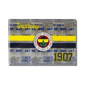 Fenerbahçe 24x34 15 Yaprak Karton Kapak Spiralli Resim Defteri (463633) - 2