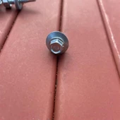Trapez Çatı Vidası 5.5x130 mm Paket 100 ADET Matkap Uçlu Sac Akıllı Vida Çatı Panel Metal Ağaç Vidası - 4