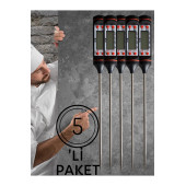 5 Adet Siyah Renk Dijital Gıda Yemek Termometresi Yemek Isı Ölçer  A01(5 ADET)::: - 1