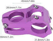Wake 78cm Gidon+Gidon Boğazı Takım Wake Takım Renkli Gidon Mor - 5