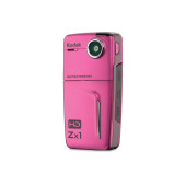 Kodak ZX1 HD CMOS Sensörlü Dijital  720P Dijital Pocket Su Geçirmez Video Kamera PEMBE - 1