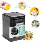 DailyTech Elektronik Kumbara Şifre Çocuklar İçin Kasa Para Dijital Paralar Nakit Tasarrufu Güvenlik Kasası Atm Makinesi Çocuk Hediye - 7
