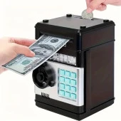 DailyTech Elektronik Kumbara Şifre Çocuklar İçin Kasa Para Dijital Paralar Nakit Tasarrufu Güvenlik Kasası Atm Makinesi Çocuk Hediye - 1