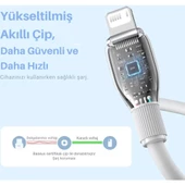 Baseus Şarj Akım Korumalı Ultra Hızlı 1.2Mt 2.4A İphone Şarj Kablosu İphone 11 12 13 14 Pro Max Şarj Kablo - 4