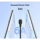 Baseus Şarj Akım Korumalı Ultra Hızlı 1.2Mt 100W Type-C Şarj Kablo Huawei Xiaomi Samsung Laptop Şarj - 9