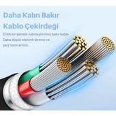 Baseus Şarj Akım Korumalı Ultra Hızlı 1.2Mt 100W Type-C Şarj Kablo Huawei Xiaomi Samsung Laptop Şarj - 8