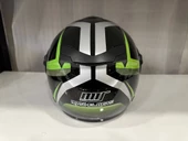 KASK MTS 625 WASP ÇENESİZ GÜNEŞ GÖZLÜKLÜ YEŞİL/SİYAH - 3