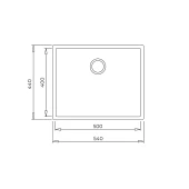 Teka Square 50.40 TG Tezgah Altı Siyah Eviye thumbnail 3