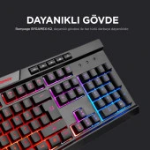 Rampage BygameX-K2 SN-R9 RGB Makrolu 4lü OYUNCU SETİ thumbnail 2
