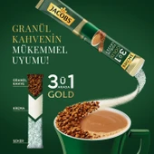 Jacobs Gold 3'ü 1 Arada Yoğun Lezzet Hazır Kahve 18 gr 40'lı thumbnail 5