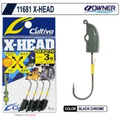 Owner 11681 Cultiva X-Head Lrf Jighead (4 Adet) thumbnail 1
