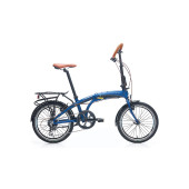 Carraro Flexi Comfort 20 jant Katlanabilir Bisiklet (Mat Navy Mavi Parlak Siyah Bakır Mavi) - 1
