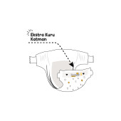 Paddlers Protection Bebek Bezi 3 Numara Midi 100 Adet (4-9 Kg) 2'li Jumbo Set thumbnail 3