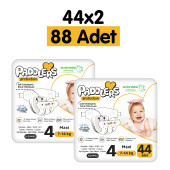 Paddlers Protection Bebek Bezi 4 Numara Maxi 88 Adet (7-14 Kg) 2'li Jumbo Set - 1
