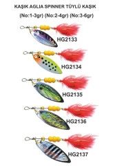 Effe Kaşık Aglıa Spinner Tüylü Meps No:2 - 4 Gr - 1
