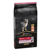 Pro Plan Medium Opti Derma Sensitive Skin Puppy Somonlu Orta Irk Yavru Köpek Maması 3 X 1 Kg Açık Paket - 1