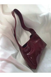 Charmlux Kadın Rugan Bordo Çanta - 3
