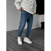 POISHOPS Lacivert Efektli Yıkamalı Boyfriend Jean - 2