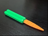 Stres Bıçağı Yetişkenlere ve Gençlere Uygun El Oyuncağı Kelebek Havuç Bıçak thumbnail 2