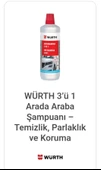 WÜRTH 3 ü 1 Arada Araba Şampuanı 1 Lt. - Temizlik, Parlaklık ve Koruma - 2