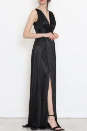 Saten Elbise Siyah - 582845.1592. - 2
