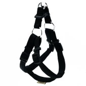 Doggie Konfor Dokuma Ronnin Köpek Göğüs Tasması Siyah 1,5x40-45 Cm Small - 1