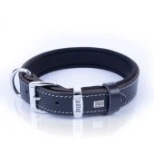 Doggie Konfor Kemik Desenli Deri Köpek Boyun Tasması Siyah 2,5x37-45 Cm Medium thumbnail 1