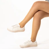 Kadın Hakiki Deri Günlük Spor Ayakkabı Sneakers - 12