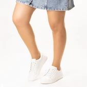 Kadın Hakiki Deri Günlük Spor Ayakkabı Sneakers - 7