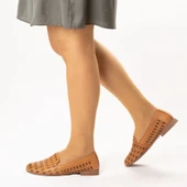 TwoEgoist Kadın Hakiki Deri Günlük Şık Klasik Loafer Babet Ayakkabı thumbnail 11