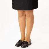 TwoEgoist Kadın Hakiki Deri Günlük Şık Klasik Loafer Babet Ayakkabı thumbnail 7