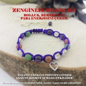 Vaoov 925 Ayar Gümüş Doğal Taşlı Zenginlik Bilekliği thumbnail 1