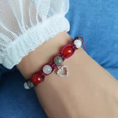 Vaoov 925 Ayar Gümüş Doğal Taşlı Dişil Enerji Bilekliği thumbnail 6